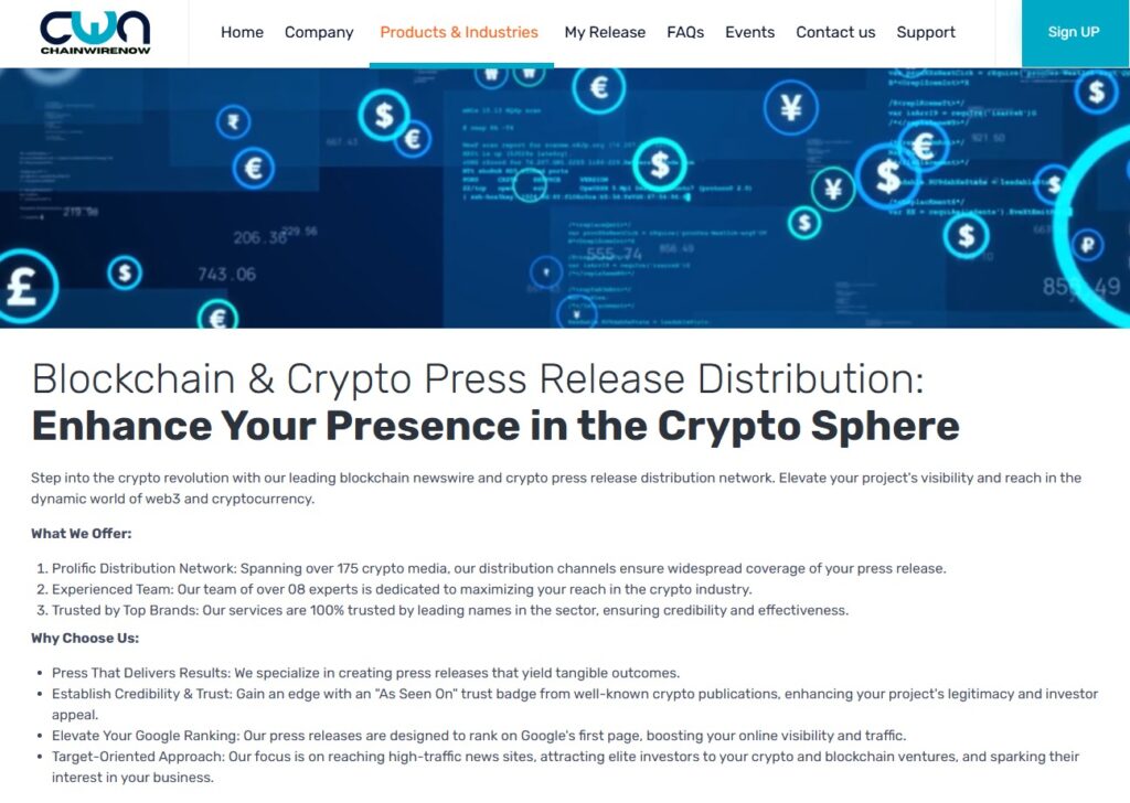 ChainWireNOW optimiert Blockchain-Wire- und Web3-Newswire-Dienste für Krypto-Projekte